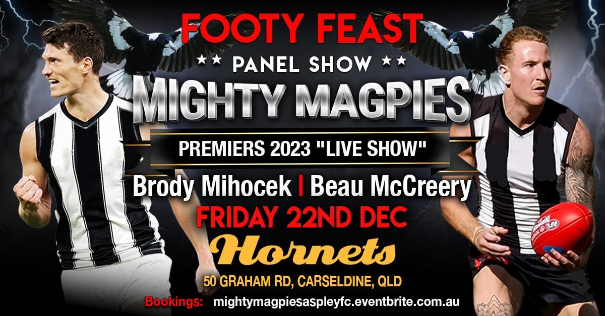 Mighty Magpies Premiers Banner